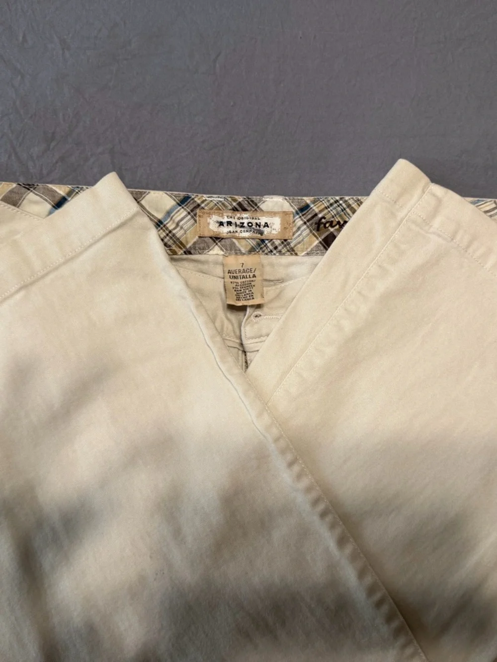 Khaki Flare Pants Sz 7 - Picture 3 of 4